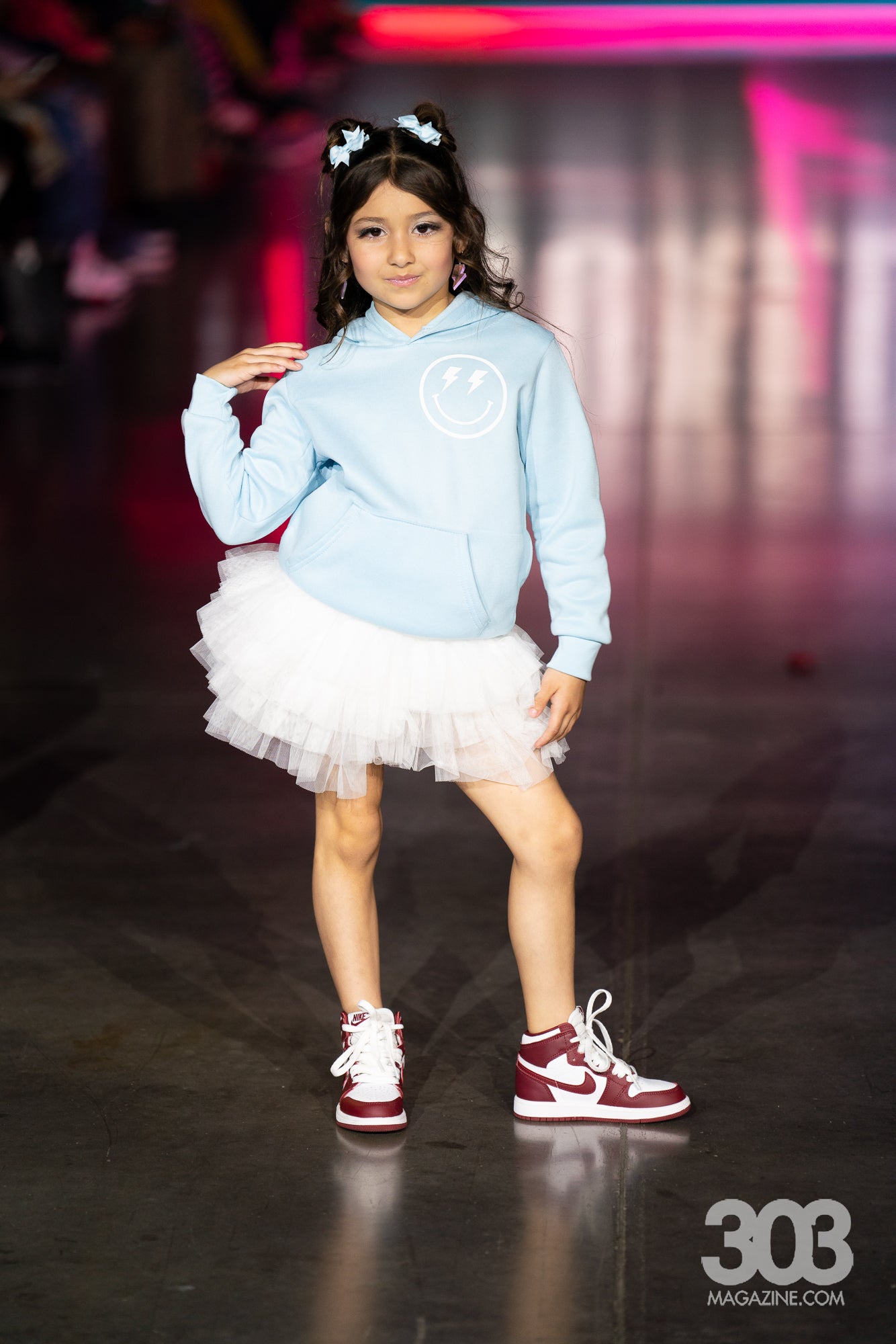 BLUE LIGHTNING SMILEY HOODIE