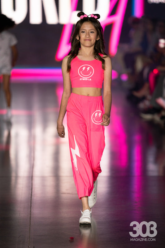 PINK LIGHTNING SMILEY TANK SET