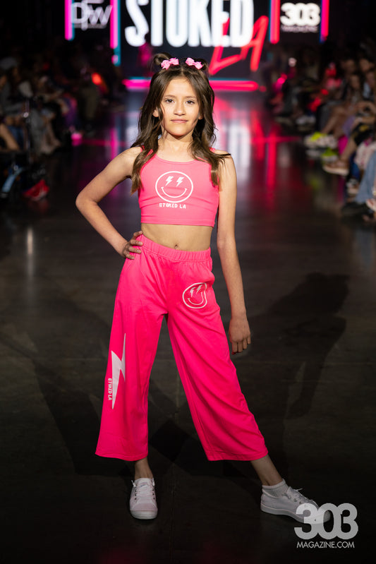 PINK LIGHTNING SMILEY TANK SET