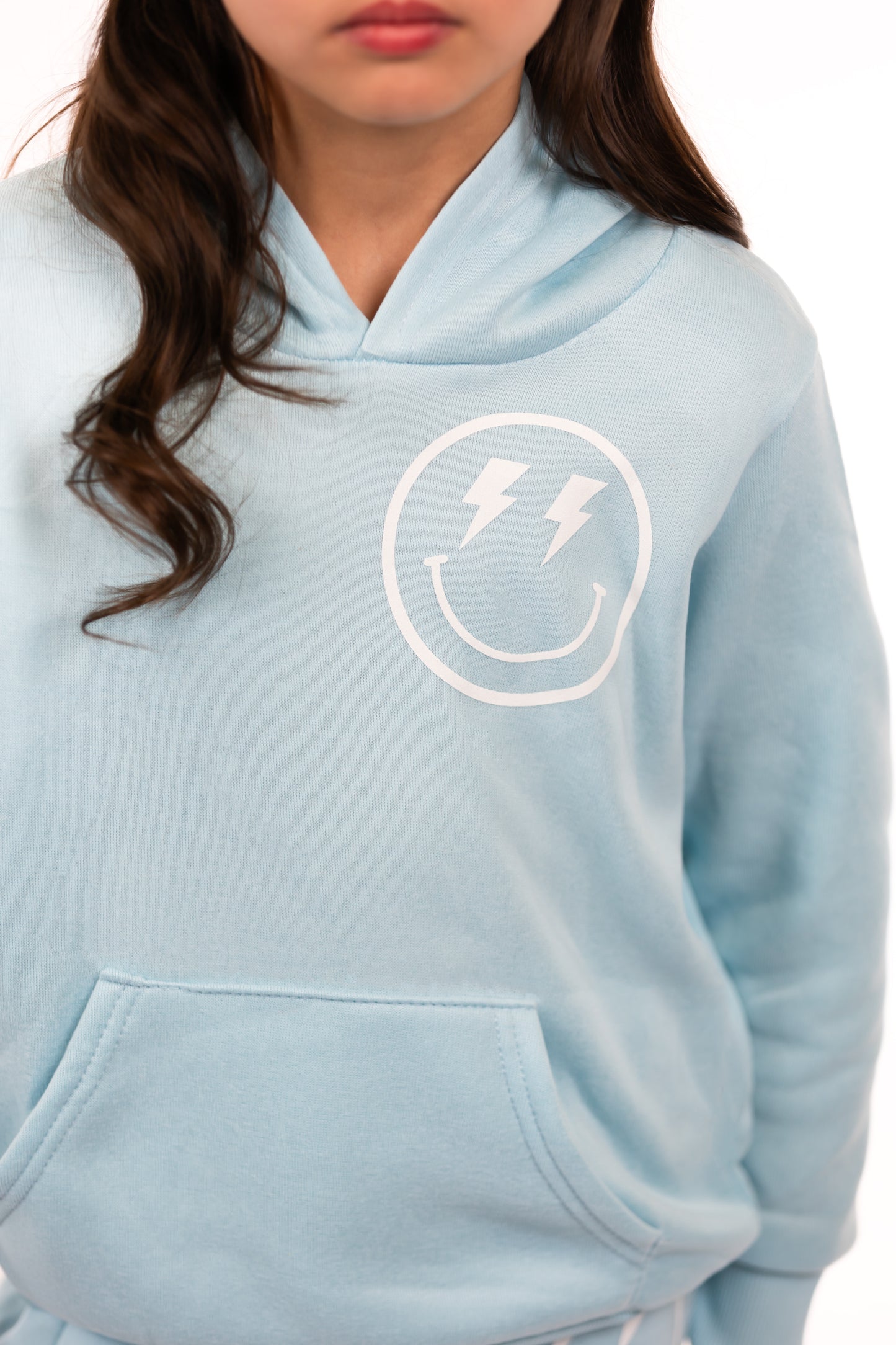 BLUE LIGHTNING SMILEY HOODIE