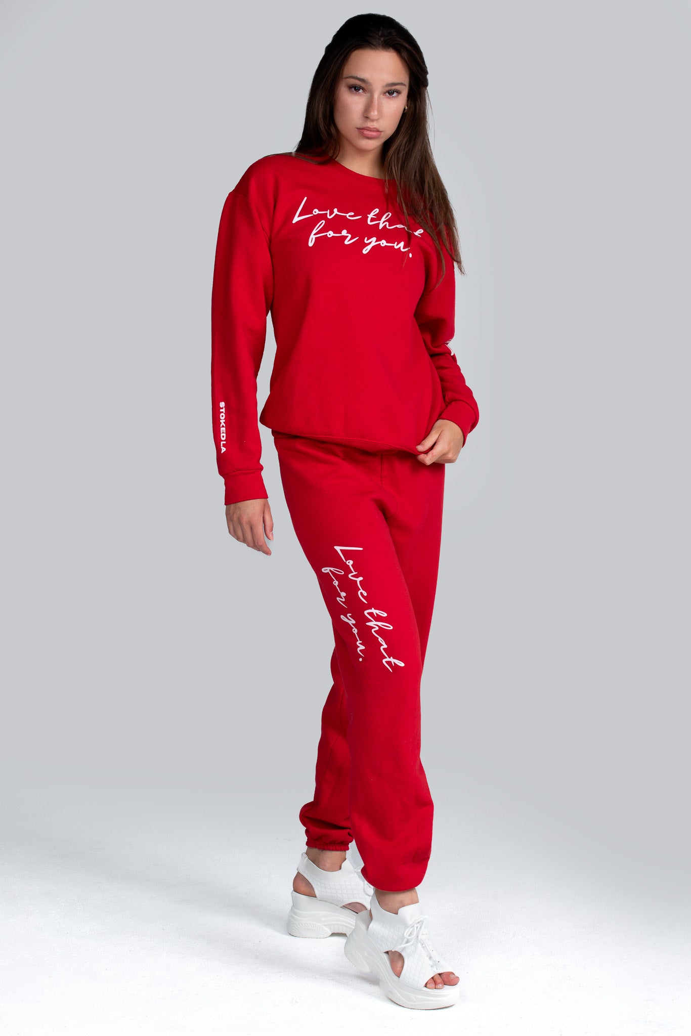 Love That For You Crew Red