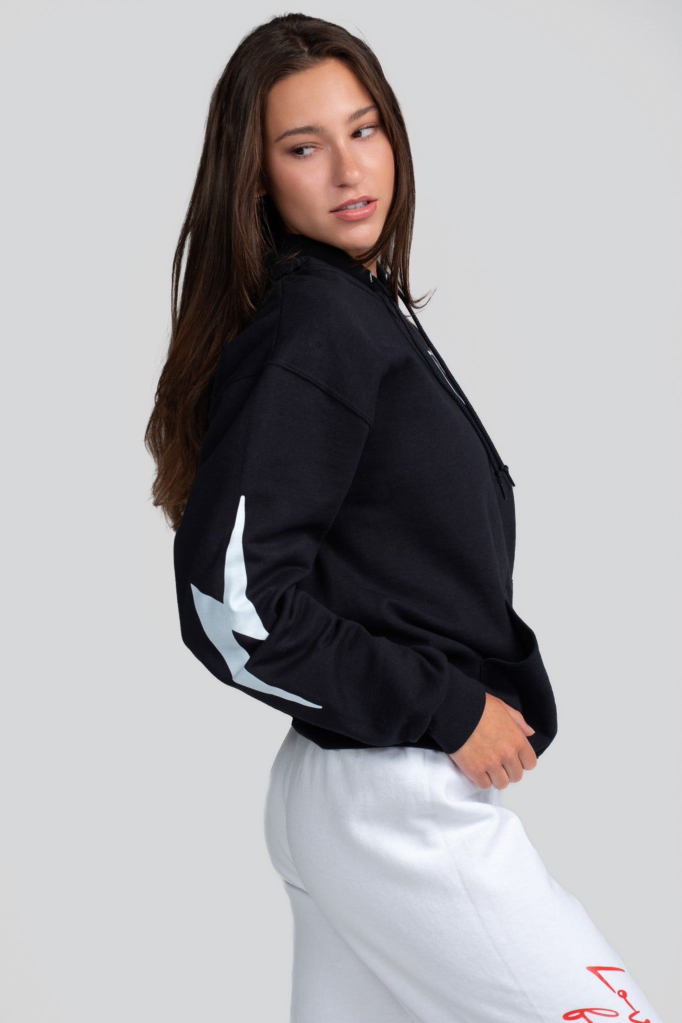 LIGHTNING SMILEY HOODIE BLACK