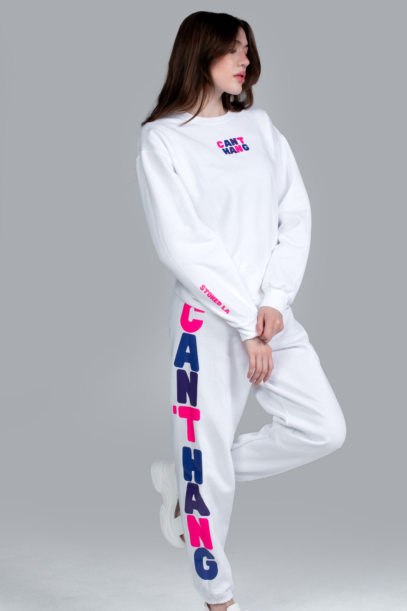 CAN'T HANG CREWNECK WHITE