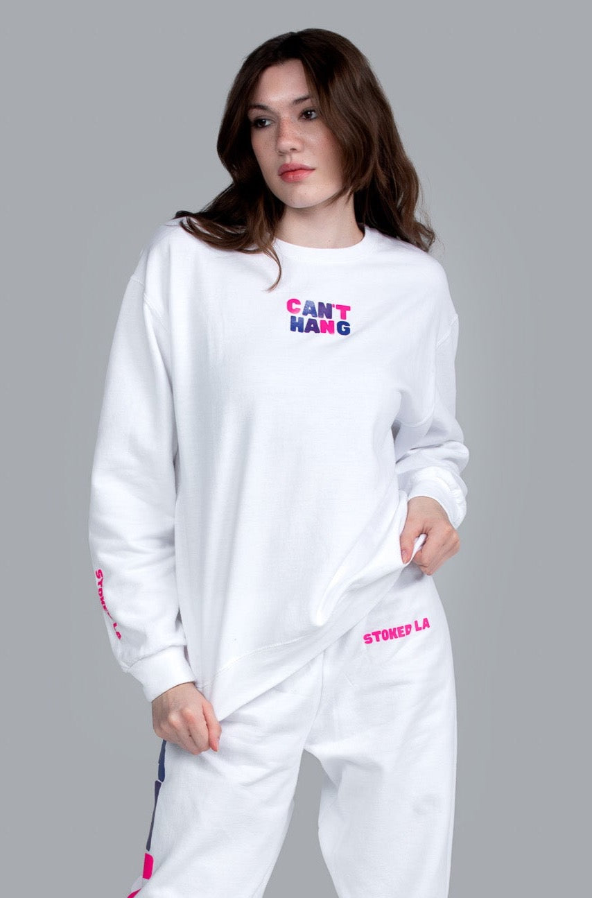 CAN'T HANG CREWNECK WHITE