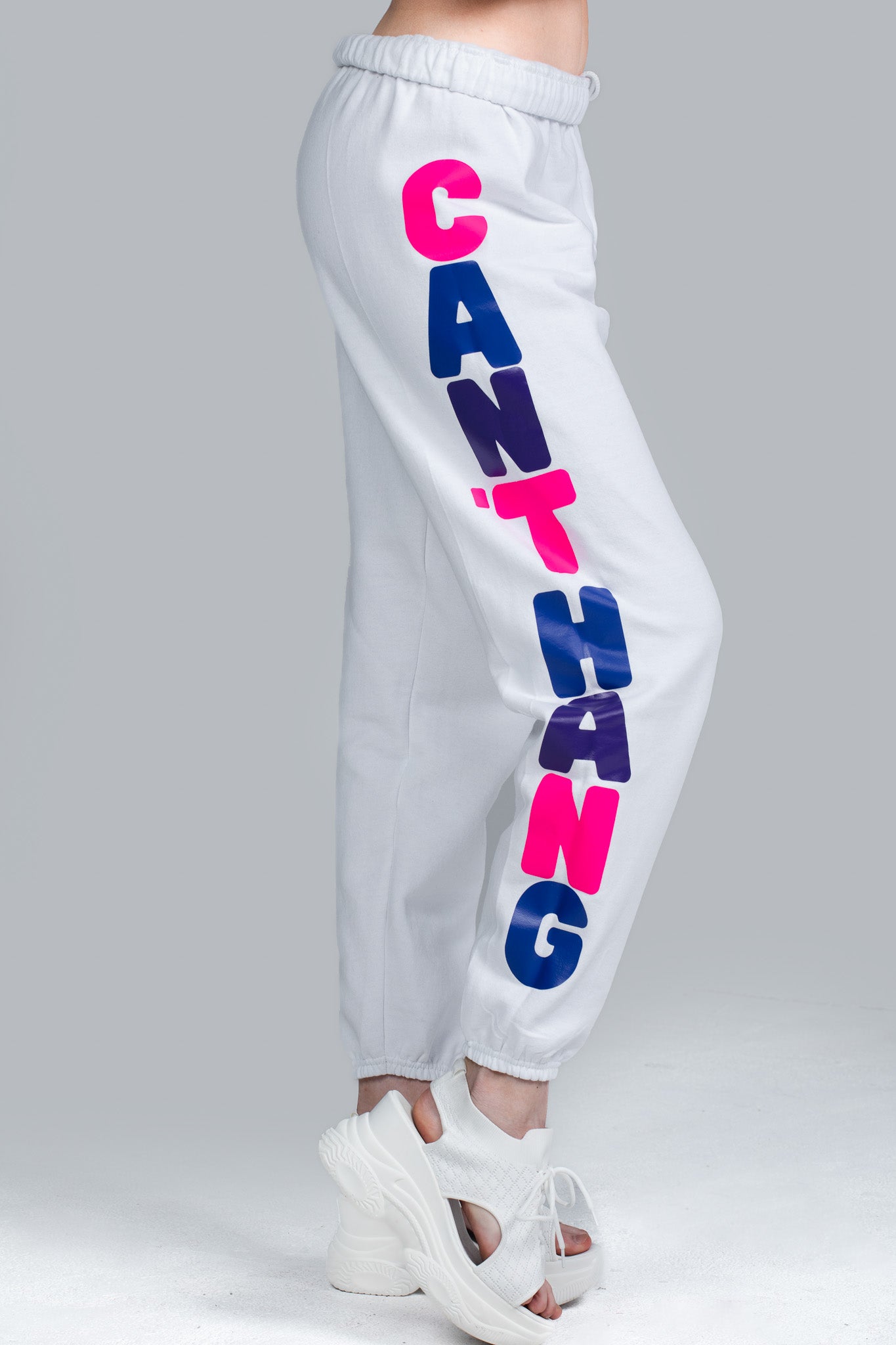 CAN'T HANG SWEATPANTS WHITE