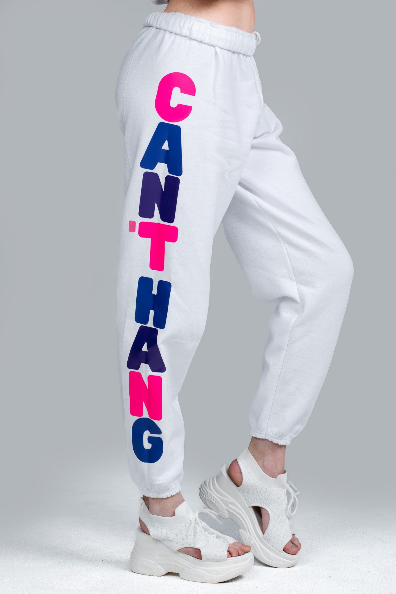 CAN'T HANG SWEATPANTS WHITE