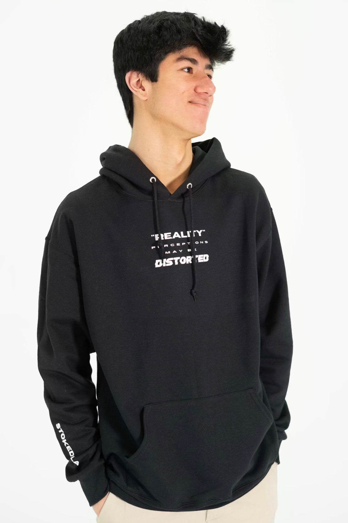 REALITY HOODIE BLACK Stoked LA