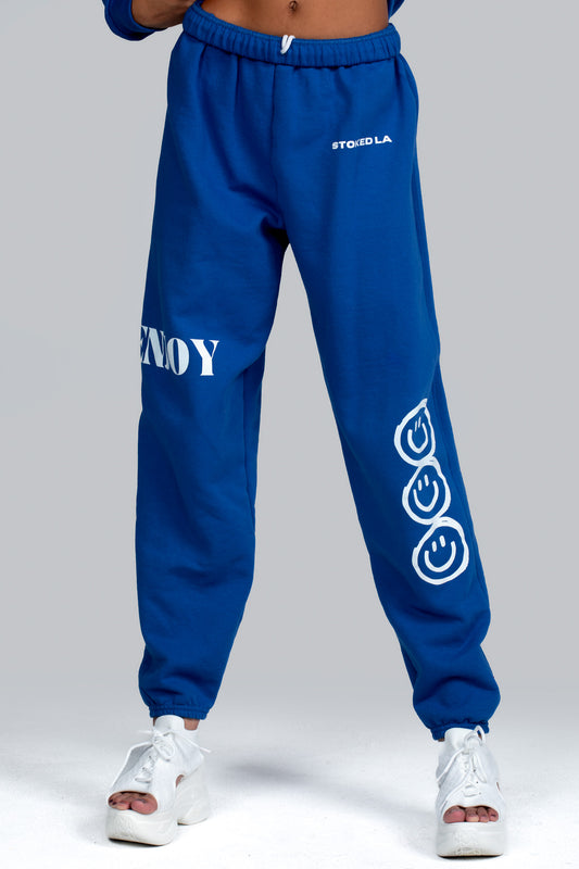 ENJOY SWEATPANTS BLUE