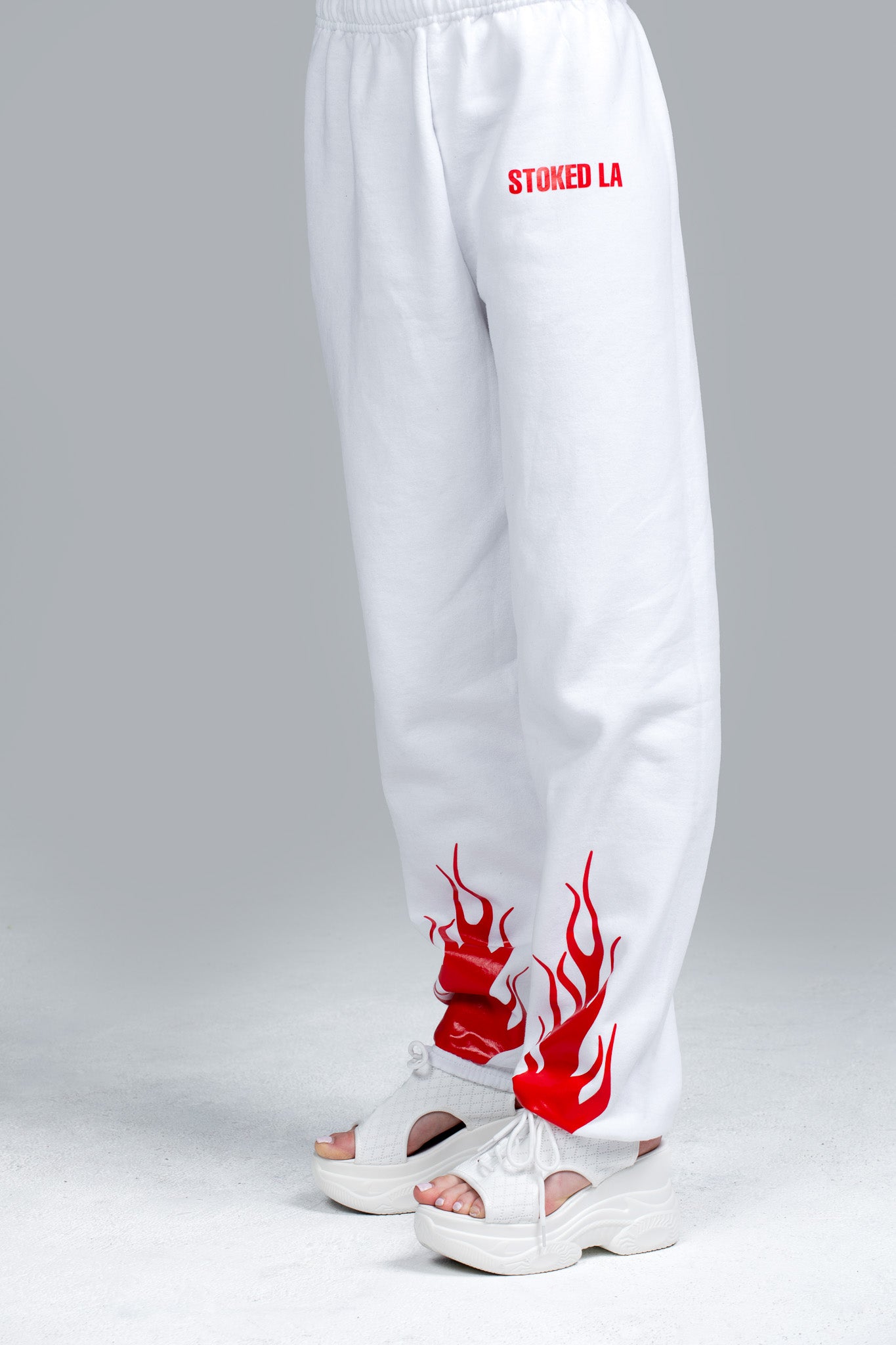 BLACK PANTS WITH RED FLAMES – Vision of Super - Online Streetwear Store
