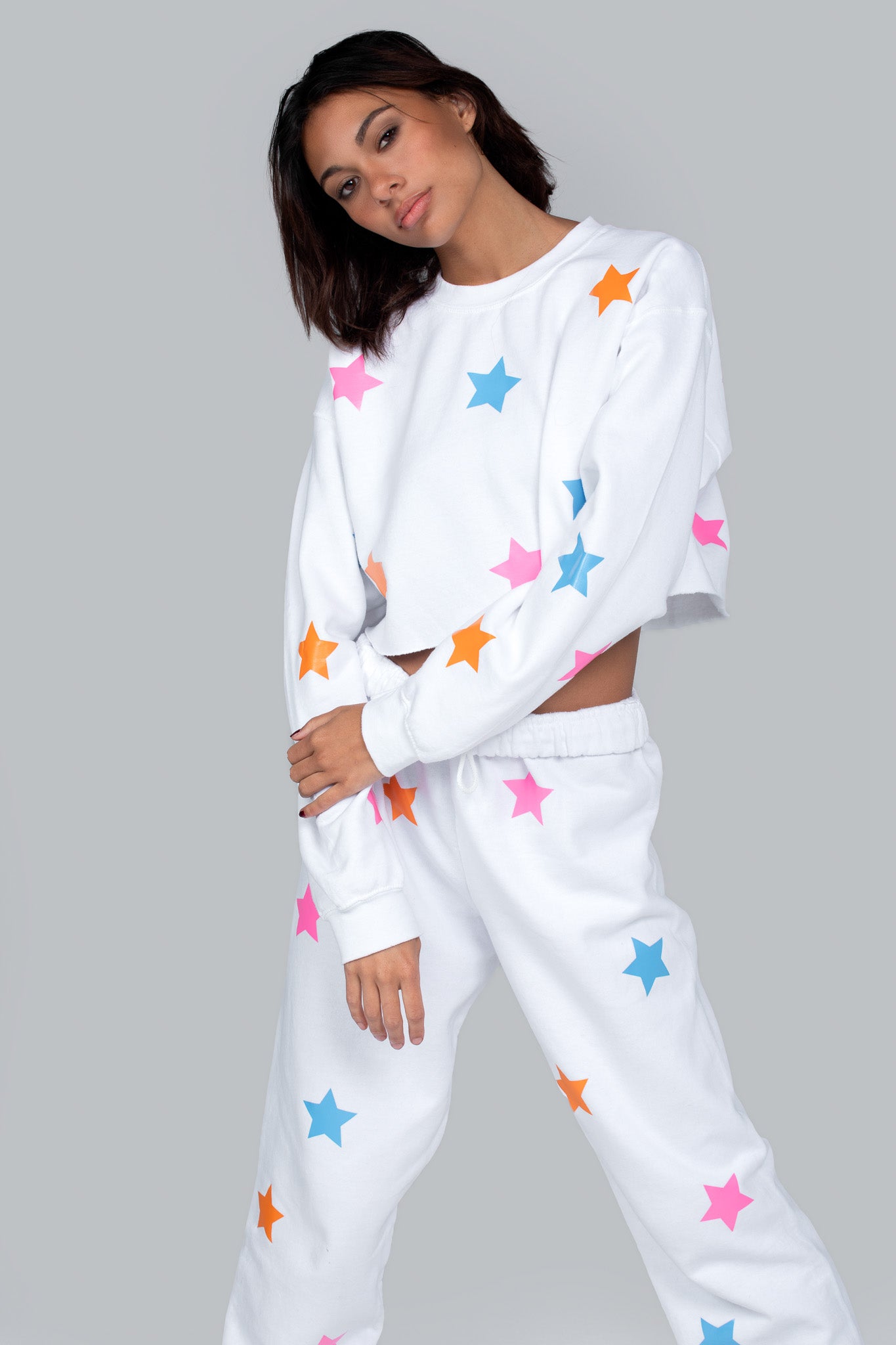 Star sweatpants hot sale and sweatshirt set