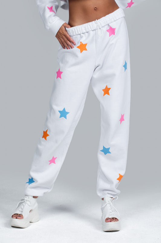 STAR SWEATPANTS RAINBOW
